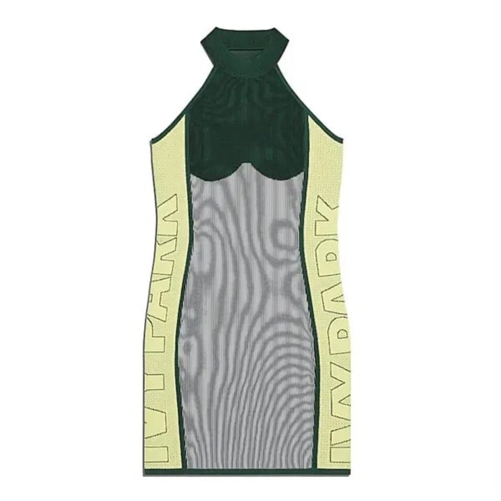 IVY PARK x ADIDAS • Knit Logo Dress in Dark Green - Picture 2 of 13